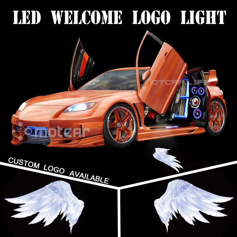 Universal Fit Autotür Willkommenslicht Projektor Laser 3D Engelsflügel GOBO  Logo Licht Willkommen Geist Schatten Pfütze Emblem Scheinwerfer Von 16,76 €