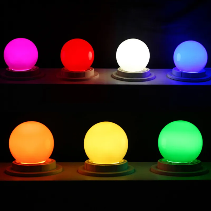 E27 3W LED Colorful Lampadina Bombillas LED Vite Neon SMD2835 Globe Lampada Moda DJ Disco Party Luci di Natale 220V LED Lampadine