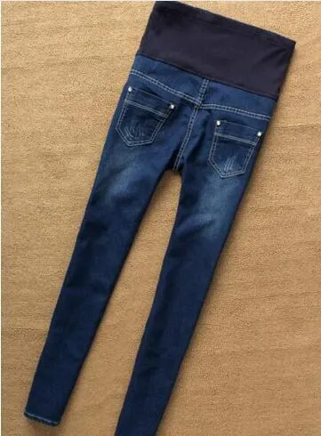 Pantaloni jeans premaman per donne incinte Jeans infermieristici Pantaloni lunghi di maternità che allacciano i vestiti skinny di maternità per i pantaloni della gravidanza