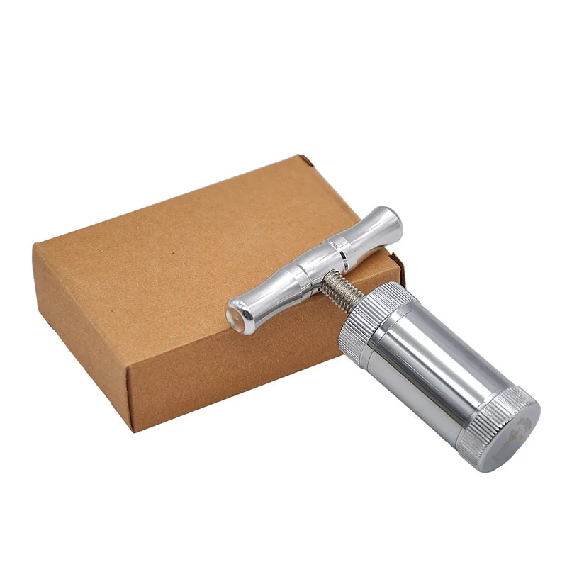 In Stock Zinc Alloy Pollen Press Compressor Herb Cream Whipper Tobacco Pollen Presser Tobacco Grinder Accessories 