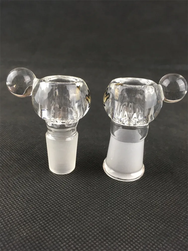 wholesale high quality 19mm female and male joint bowls for glass water pipes and bongs smoking color