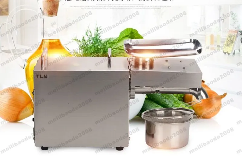 Machine automatique de presse à huile d'olive graines de noix équipement de traitement des aliments tout en acier inoxydable 110/220 V