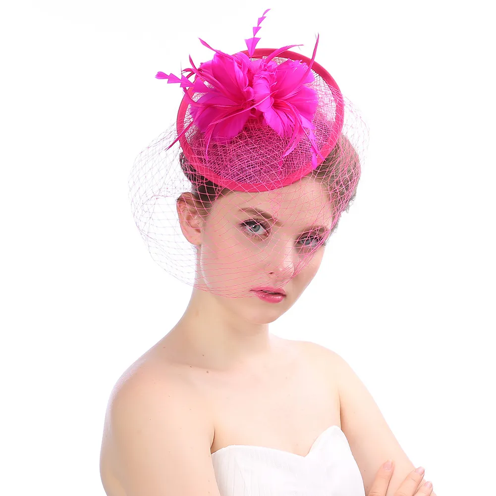 Bonitos Chapéus de Casamento E Fascinators Feito À Mão Festa À Noite Chapéus Elegantes 2017 Acessórios Para Noivas chapeu para noiva