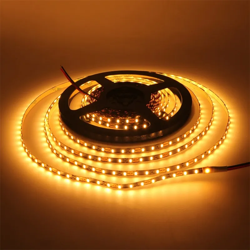 100m 12V 120 LED/M 600LED/5M 5mm PCB 3014 Tira de LED Luz flexible Blanco cálido Tira de LED no impermeable