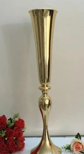 Dekoration Blumenarrangement steht Meistverkaufte Goldeisen Hochzeitsblumenständer Herzstück Vase