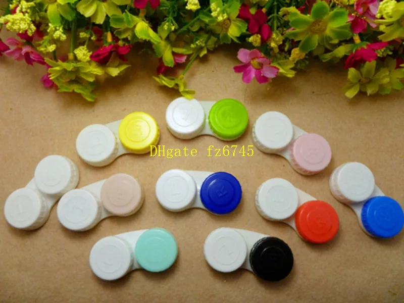 Contacts Case color contact box cases left and right random colors