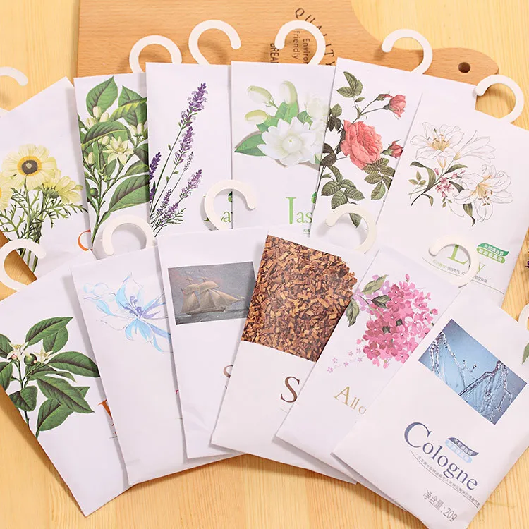 Sachet Bags Fragrant lavender sachet hanging wardrobe closet car odor mildew insect repellent Clothes Fragrant 