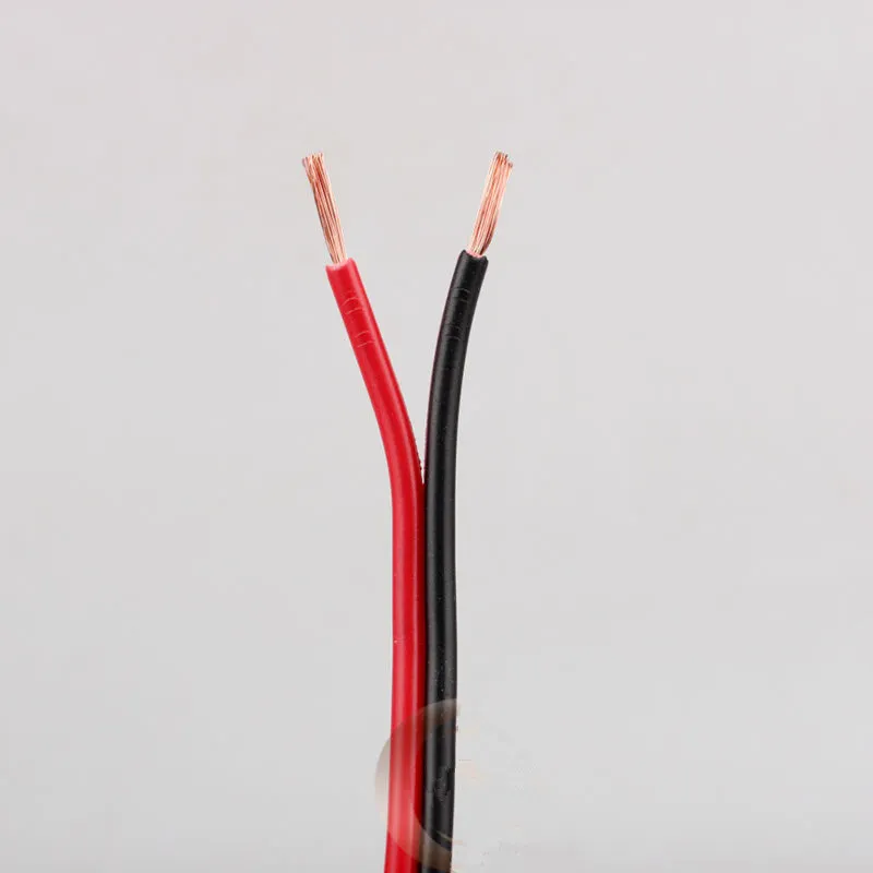 2Pin Red Black Cable PVC Cable معزول السلك للون المفرد 5050 3528 5630 3014 2835 LED Strip 600mlot Red and Black Wire9438215