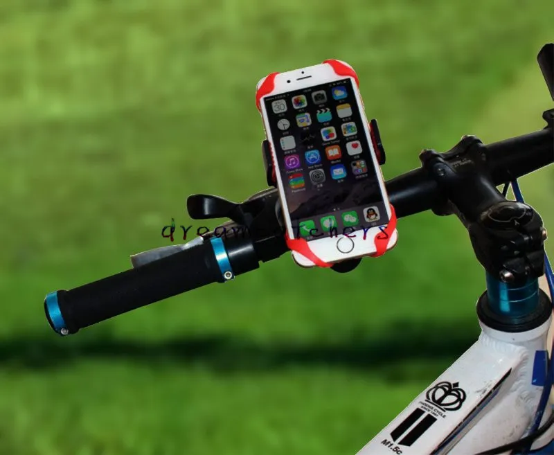 Support de support de vélo en toile d'araignée de vélo, support de téléphone, Clip de guidon, support de montage à 360 degrés pour iphone7 Samsung téléphone portable GPS