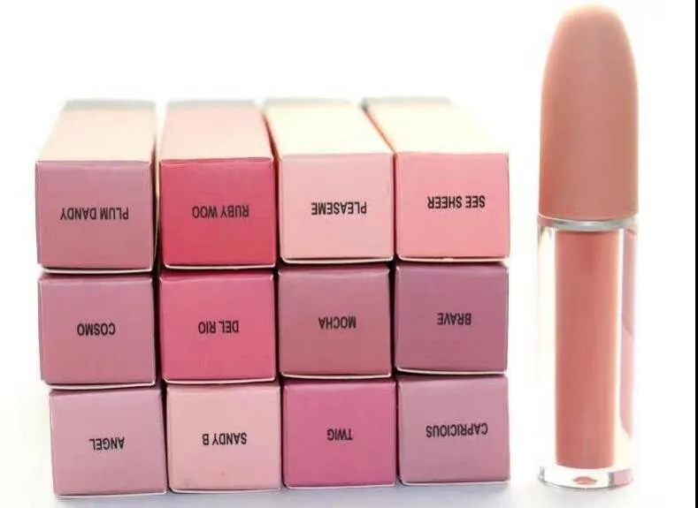 Maquiagem Matte Líquido Lipstick Lipgloss À Prova D 'Água 12 Cores Para Escolha 3G Frete Grátis