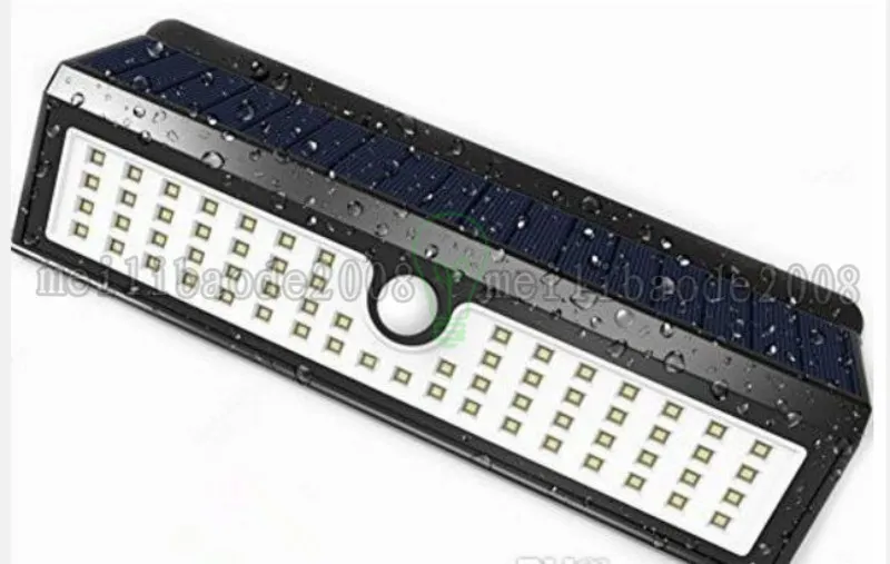 Uppgraderad Super Bright 62 LED Solljuslampa Utomhus Trådlös Solar Powered Motion Sensor Light Nödlampa med Tre Intelligent MyY