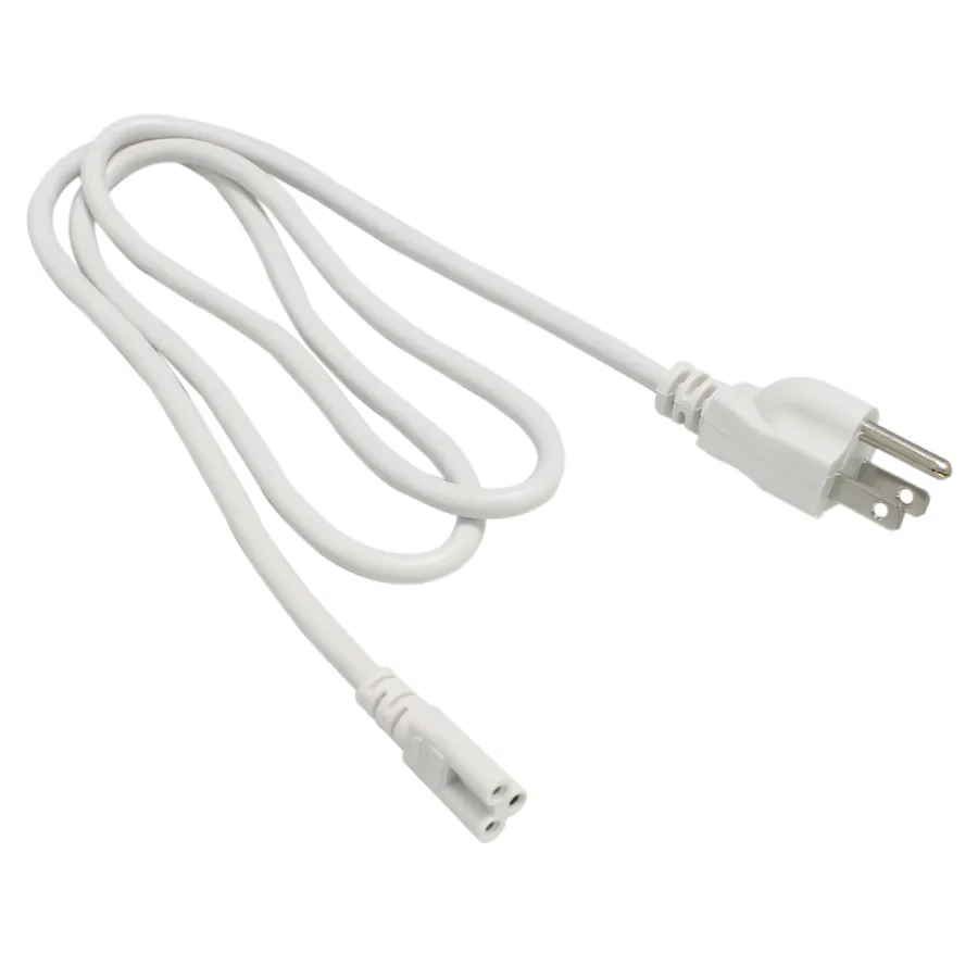 free shipping T5 T8 connecting wire Power cords with standard US plug for T5 T8 integrated led tubes 3 Prong 150cm Cable