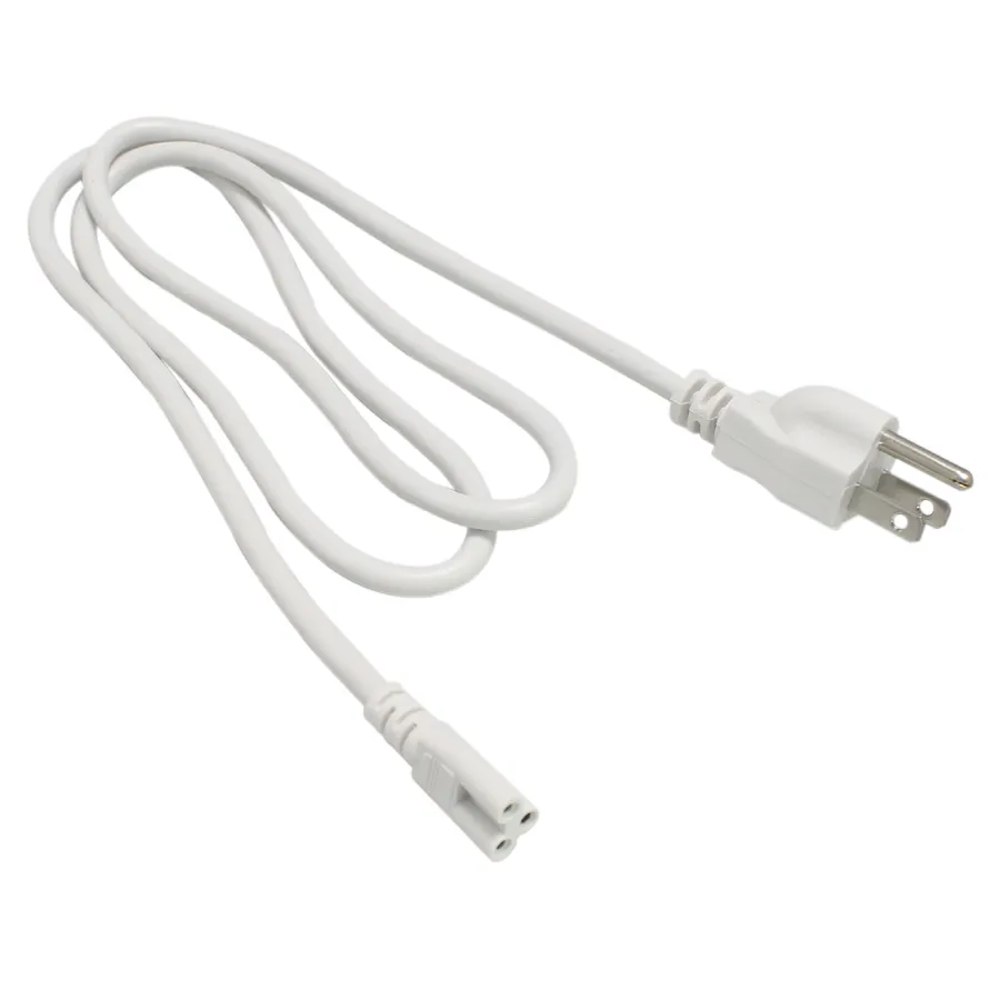 Cabo conector T5 T8 2 pés 3 pés 4 pés 5 pés 6 pés Interruptor de cabo de extensão para cabo de alimentação de tubo LED integrado com plugue americano branco 3 pinos cords4823345