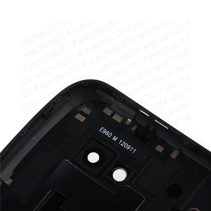 LG Nexus 4 E960 무료 DHL을위한 NFC 교체 부품이있는 새로운 백 커버 하우징 배터리 커버