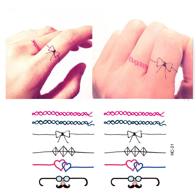Temporary ring hotsell finger tattoos