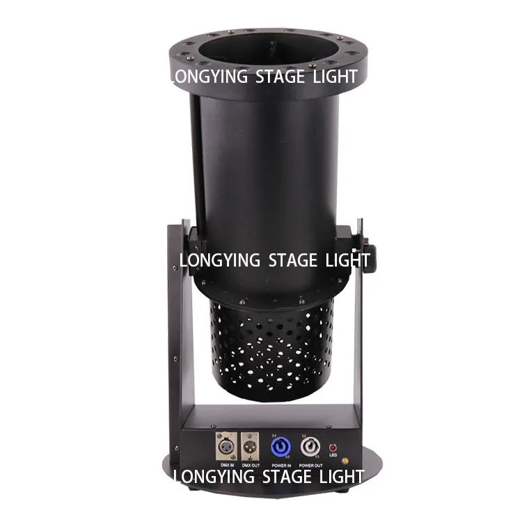 Máquina de confeti LED RGB de 12*3w de efectos especiales, soplador de confeti Led DMX, cañón de confeti de escenario, para eventos de boda