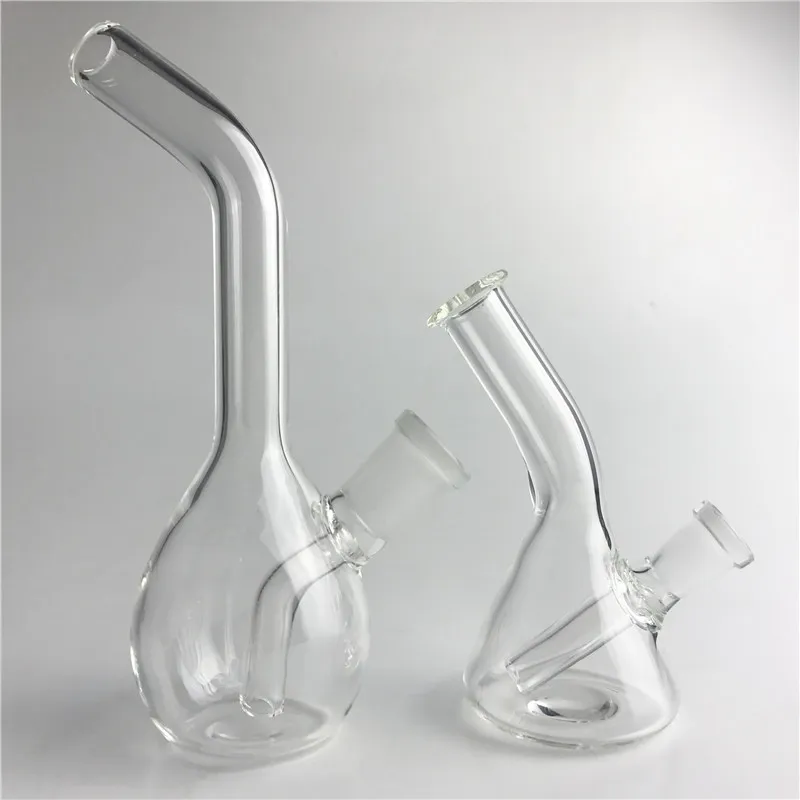 Bong per tubi dell'acqua mini piattaforme petrolifere femminili da 10mm 14mm con bong per acqua a mano piccola da 4,3 pollici 6,3 pollici trasparente spesso riciclatore