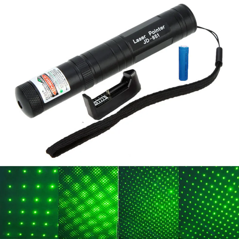 High Power Green Laser Pointer JD 851 532nm 5mw Bright Beam Light