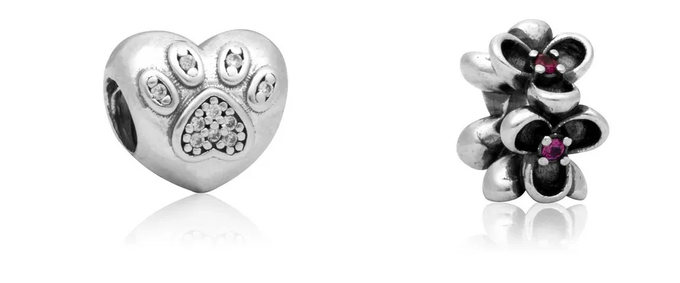 Convient à Pandora en argent sterling bleu blanc ballon à air chaud pendantes perles charmes pour bricolage style européen chaîne de charme serpent mode bijoux à bricoler soi-même