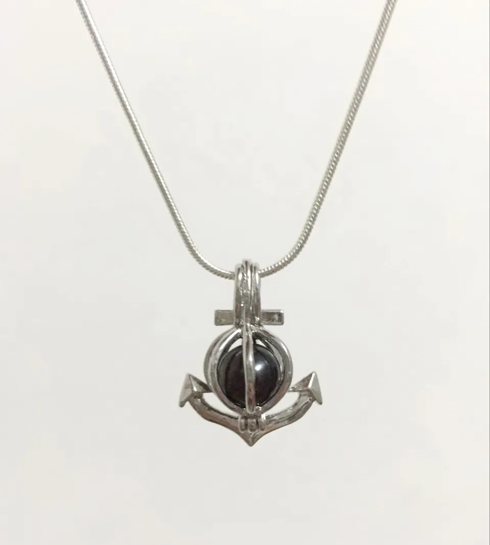Médaillons de Cage d'ancrage 18KGP, supports de pendentifs de perles/gemmes de souhait pour bricolage, jolis bijoux mignons à la mode