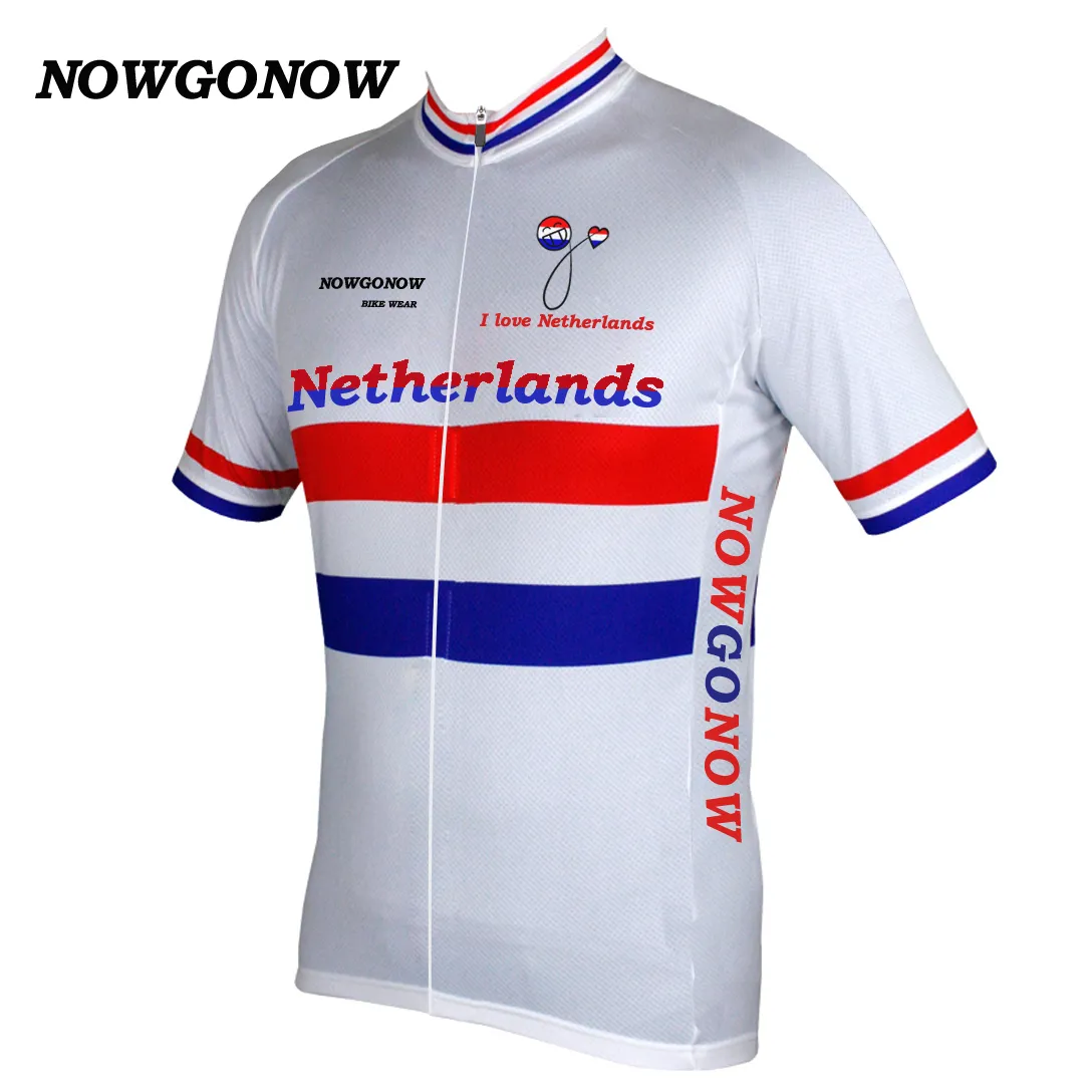 2017 maillot de cyclisme vêtements équipe nationale néerlandaise des Pays-Bas vêtements de vélo vélo pro équitation vtt vêtements de route de montagne NOWGONOW cuissard à bretelles 2735