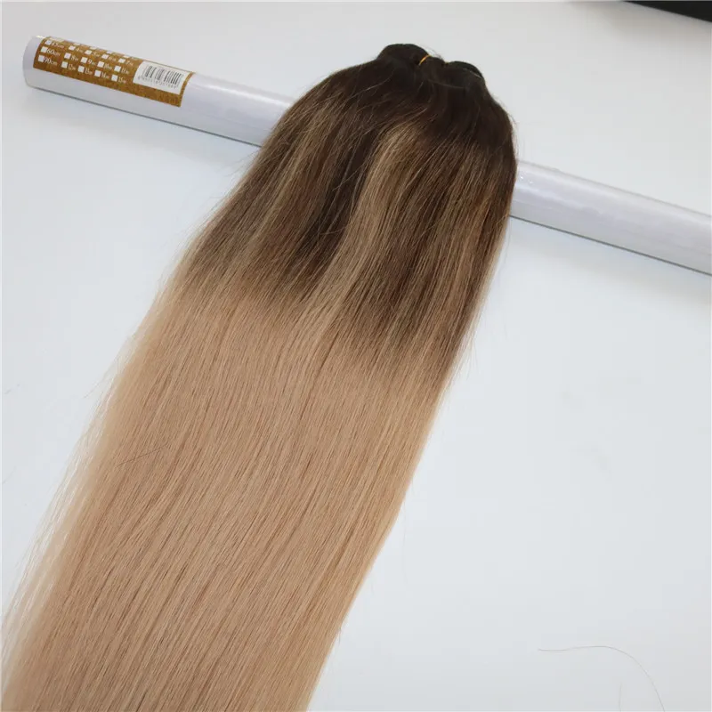 #4 #18 pacote de tecer cabelo humano brasileiro virgem tramas de cabelo humano ombre balayage destaca tintura color247c