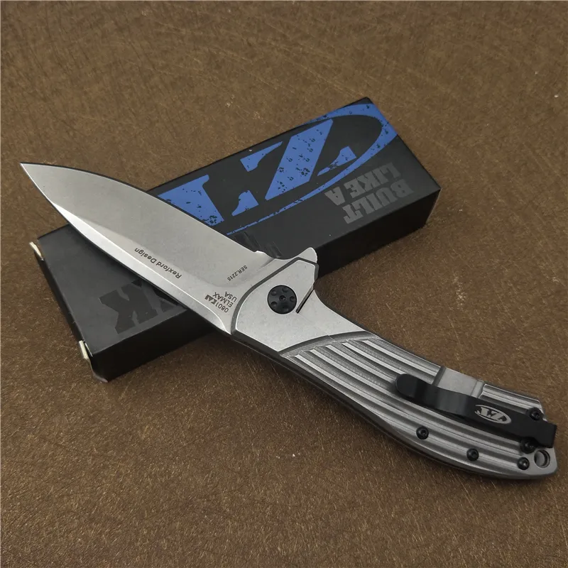 Coltello pieghevole ZERO TOLERANCE 0801 Cuscinetto a sfere Tasca tattica Coltello D2 Utility Lama Campeggio Esterna Caccia Sopravvivenza Coltello Strumento Mano