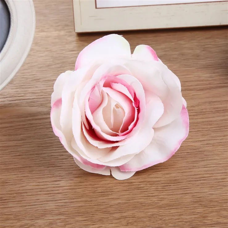 Artificial Roses Flower Silk Flower Head Multi Colors For Wedding Wall Wedding Bouquet Home Decoration Party Accessory Flores