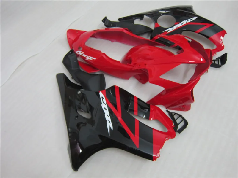 Hot Moto Parts Fairing Kit voor Honda CBR600 F4I 04 05 06 07 Red Black Backings Set CBR600F4I 2004-2007 OT09