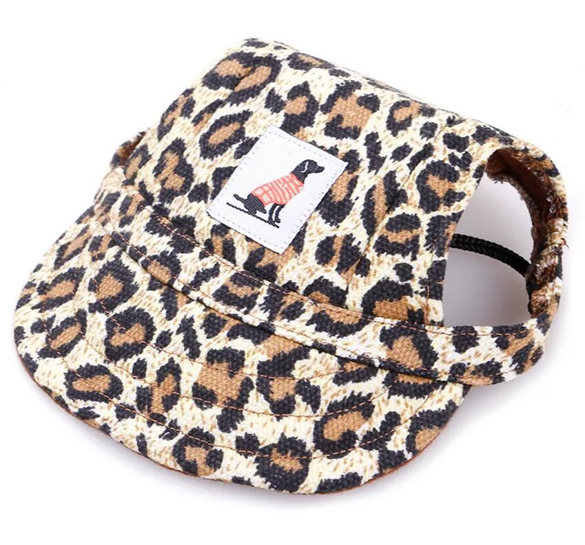 Pet Dog baseball cap Canvas winter warm Hat Sports peak cap with Ear Holes Summer Outdoor Hiking Dog cat puppy beanie