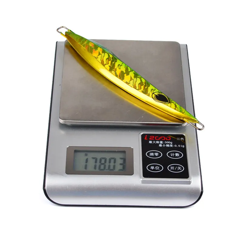 Metal artificial Lead Fish 3D Pesca de água salgada Lure 16cm 178G escala de ferro VIB isca de mergulho profundo profundidade de natação: 3-6m