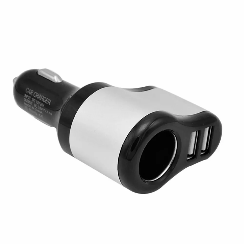 Universele Auto Sigarettenaansteker Splitter Dual USB Charger Power Adapter Outlet Hot Koop