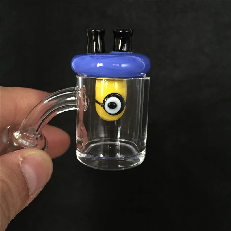 UFO Glass Minions Carb Cap OD 28 mm einfarbige Bubble Carb Caps für Thermal P Quartz Banger Nails Über 100 Stück kostenlos DHL