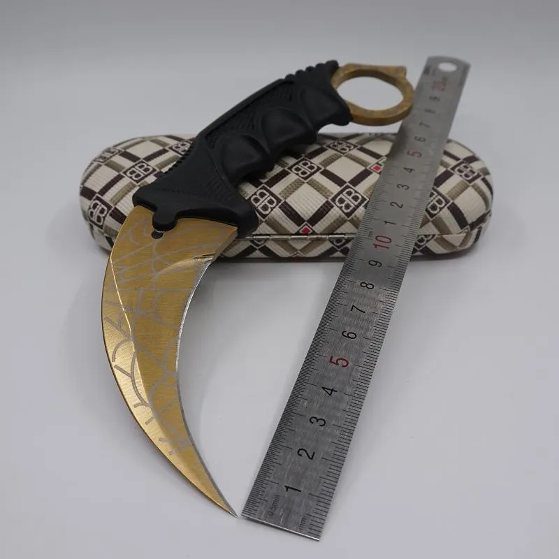 Counter-Strike csgo Pençe Karambit Bıçak CS GITMEK Sabit Bıçak Eğitim Kurtarma Kamp Survival Bıçaklar Açık EDC Çok Araçları