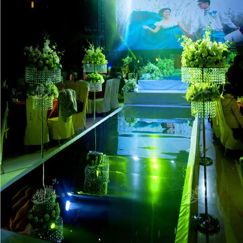 Parti dekorasyon sahne 1.2 m geniş 10 m lot parlak düğün centerpieces dekor koşucu koridor plastik ayna halı