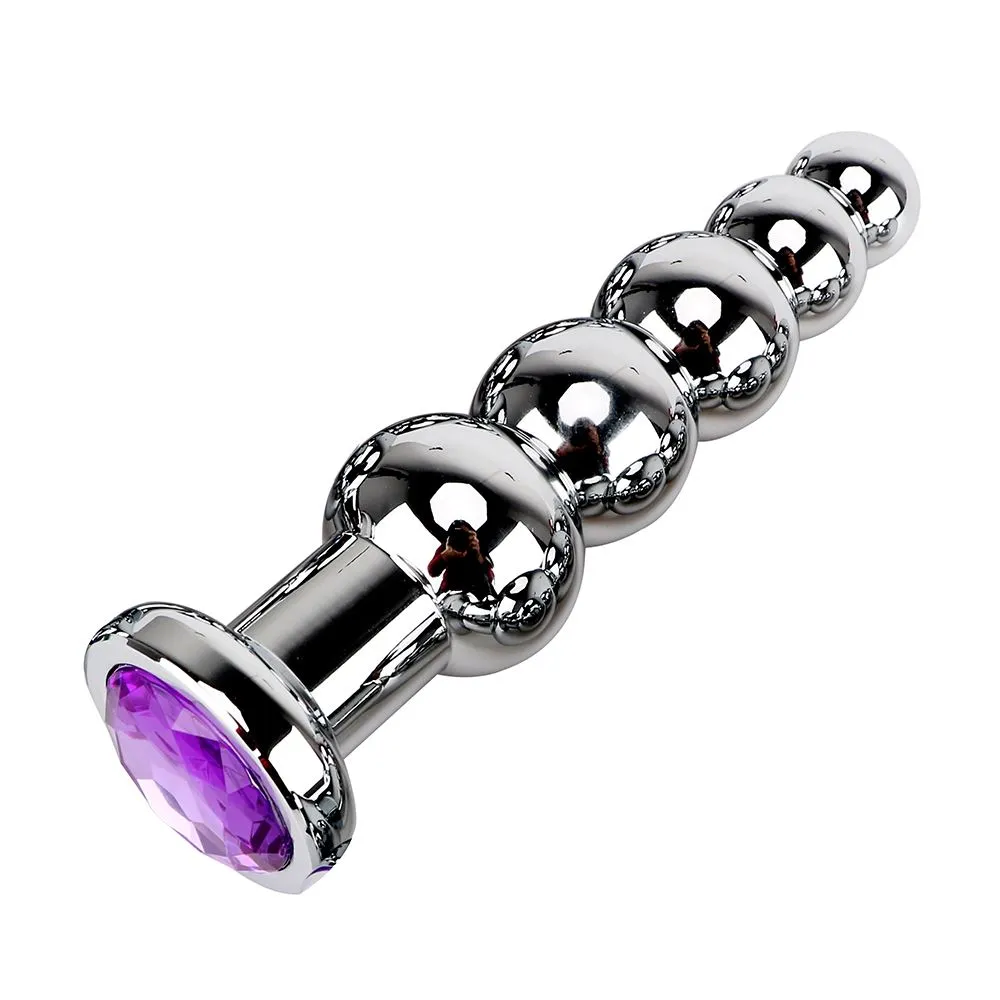 IKOKY Butt Plug Heavy Anus Beads Sex Toys for Men and Women Gay Stainless Steel Prostate Massage Metal Anal Plugs q1707185873630