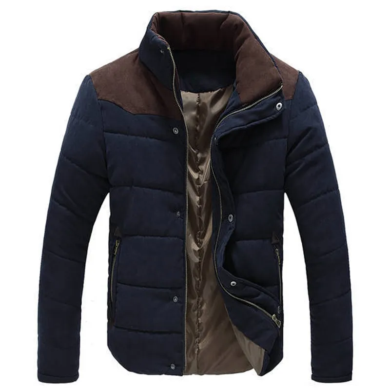 Wholesale- Warm Winter Jackets for Men Wadded Parkas Campera Hombre Invierno 2016 Autumn Slim Fit Men's Cotton-padded Jacket Coat