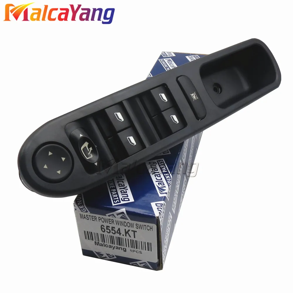 6554.KT 6554KT LHD Master Power Window Control Switch Electric For Peugeot  307 Break 2000 2014 307SW 2002 2014 307CC 2003 2014 From Cocoauto, $12.3