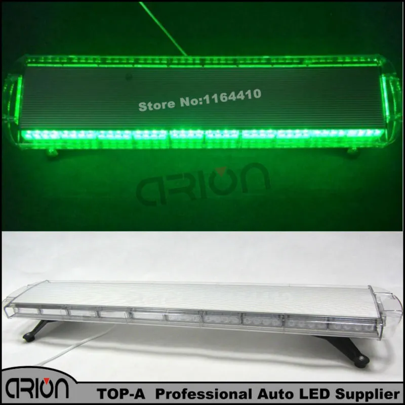 Hot 1200 MM 88 W 88 LEVOU Caminhão Do Carro de emergência luzes estroboscópicas Telhado Hazard Aviso LightBar Piscando Beacon Lâmpada VERDE 12 V / 24 V