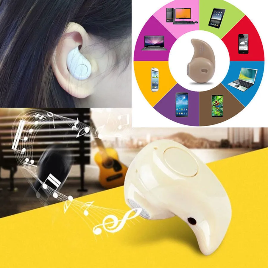 S530 Mini Wireless Bluetooth 4.0 Stereo In-Ear Headphone Headset Earphone Earbud Earpiece Handfree