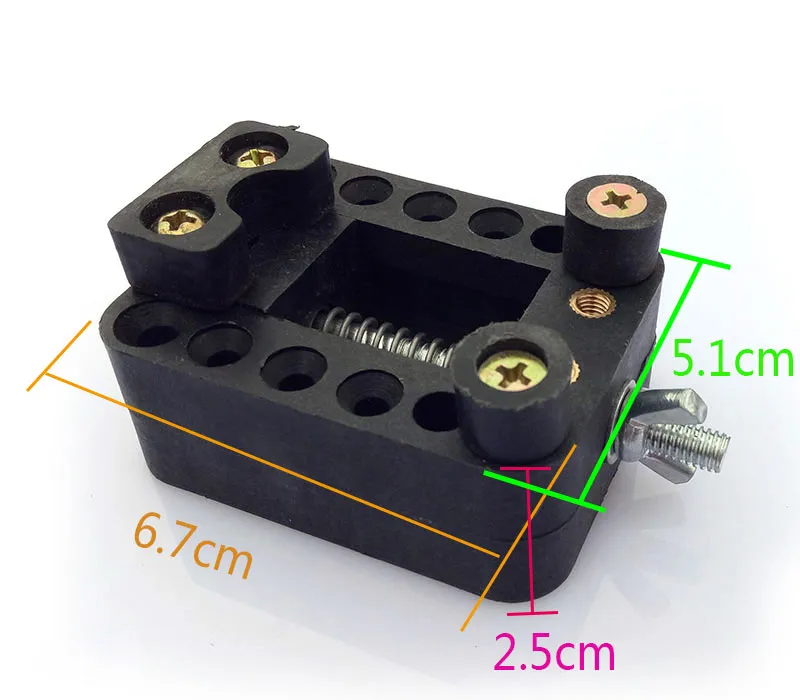 1 st Svart Färg Justerbar plats Klocka Tillbaka Case Cover Opener Remover Holder WatchMaker Reparationsverktyg