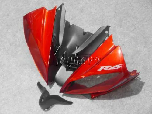 Wtryskowe Formy Plastikowe owiewki dla Yamaha YZF R6 08 09 10 11 12-15 Wine Red Fairing Kit YZFR6 2008-2015 YT06