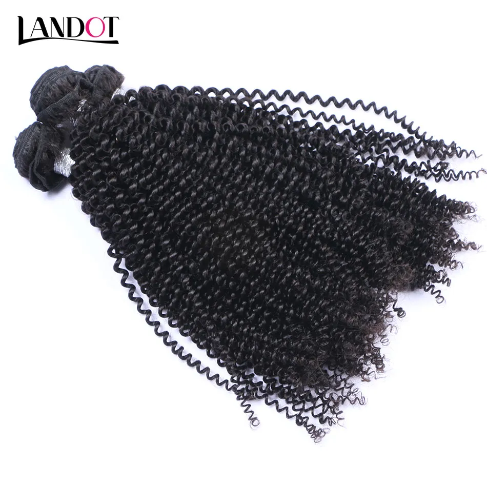 Indian Kinky Curly Virgin Hair Weaves Bundles Unprocessed Indian Kinky Curly Human Hair Extensions Natural Black Double Wefts Soft Full