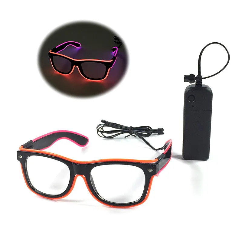 LED 파티 조명 안경 패션 엘 2 색 빛나는 안경 크리스마스 생일 할로윈 할로윈 네온 파티 바 의상 장식 용품 WX-G13