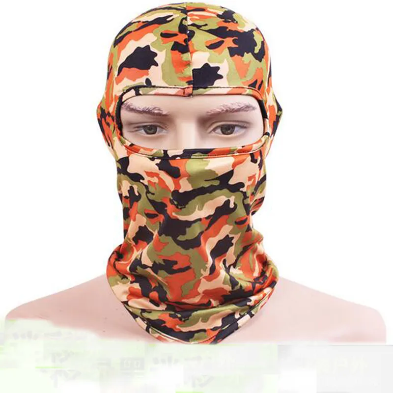 Nova Camuflagem Tático Chapelaria Máscara CS Esportes Ao Ar Livre Cap Bicicleta Ciclismo Pesca Máscaras de Moto Balaclava Esqui Halloween Full Face Mask