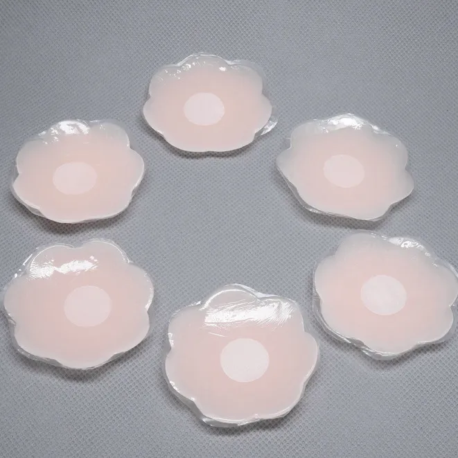 Petal Round Shape Pasties Nipple Cover Invisible Reusable Self Adhesive  Silicone Bra Pasties Chest From Sofie990, $0.81