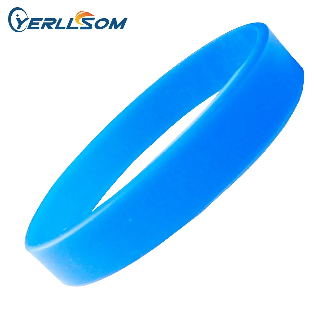 100 Pçs / lote tipos de alta qualidade de silicone sólido pulseiras para eventos Y061607