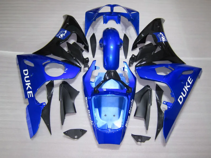 Gratis aanpassen Fairing Kit voor Yamaha YZF R6 03 04 05 Blue Black Backings Set YZF R6 2003 2004 2005 OT32