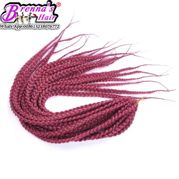 18quot 24quot Crochet Braids Box Braids Extensions Hair Extensions 20 Raízes 3s Crochet Box ombre Braiding Hair Hair Jumbo Crochet H1615221