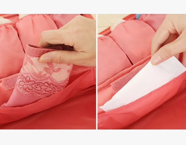 Multi-funcional à prova d 'água underwear acabamento saco de maquiagem saco de viagem de viagem pacote de acabamento